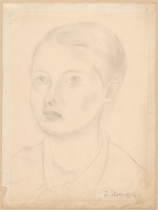 Portret młodej dziewczyny autorstwa Tadeusz Makowski