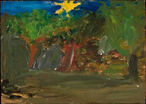 Sonne über dem Garten autorstwa Tadeusz Makowski