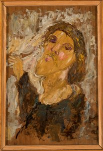 Selbstporträtstudie autorstwa Tadeusz Makowski