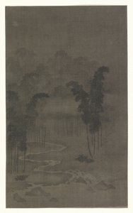 Bambusowy las nocą autorstwa Tan Zhirui (attributed to)