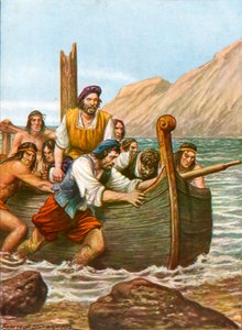Pełna przygód podróż Diego Mendesa i Bartolomeo Fieschi autorstwa Tancredi Scarpelli
