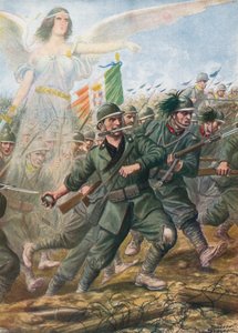 Bitwa nad rzeką Piave, 1918 autorstwa Tancredi Scarpelli
