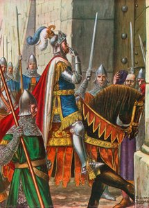 1237 m. Frydricho II sąjungininkas Ezzelino da Romano atvyksta į Paduapolį autorstwa Tancredi Scarpelli