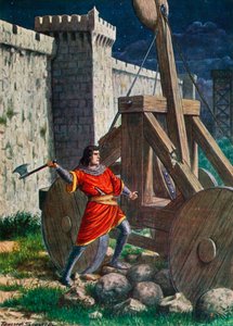 Landemaro podczas oblężenia Salerno, 871 autorstwa Tancredi Scarpelli