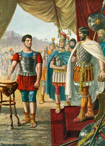 Mucius Scaevola autorstwa Tancredi Scarpelli
