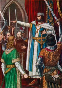 Rudolf II Burgundii koronowany na króla Longobardów w Pawii, 923 autorstwa Tancredi Scarpelli
