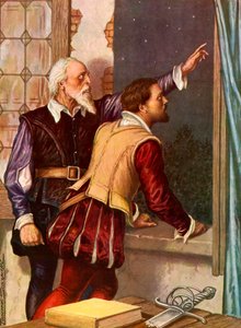 Astrolog Micer Codro pokazuje Vasco Nuneza di Balboa gwiazdę swojego przeznaczenia. autorstwa Tancredi Scarpelli