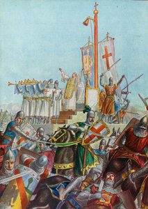 Ołtarz wojenny używany w latach 1037-38 w obronie Mediolanu przed Konradem II autorstwa Tancredi Scarpelli