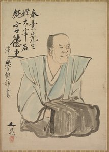 Wyimaginowany portret Shundai Dazai, koniec XVIII wieku. autorstwa Tani Bunch