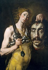 Dawid z głową Goliata