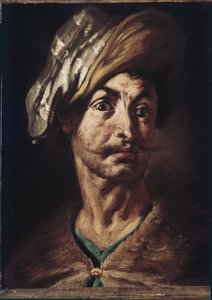 Głowa mężczyzny w turbanie