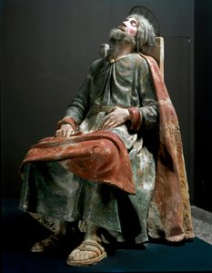 Anioł ogłaszający Józefowi narodziny Jezusa Fragment św. Józefa. Rzeźba Tanzia da Varallo (Antonio d