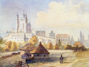 Ławra Poczajowska Zaśnięcia Najświętszej autorstwa Taras Grigoryevich Shevchenko