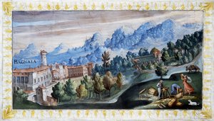 Widok na Bagnaię autorstwa Tarquinio Ligustri