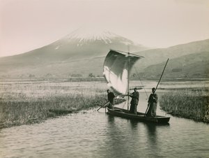 Góra Fuji widziana z Tokaido, około 1900-1915 r. (zdjęcie) autorstwa Teijiro Takagi