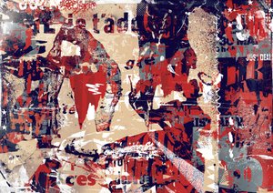 Abstrakcja I, 2016 (Kolaż na płótnie) autorstwa Teis Albers