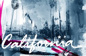 Kalifornia, 2015 (Kolaż na płótnie) autorstwa Teis Albers