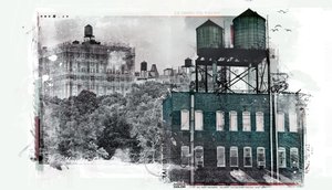 NYC II, 2017 (Kolaż na płótnie) autorstwa Teis Albers