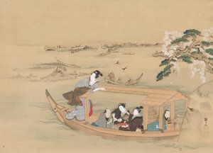 Łódź do Yoshiwary, 1800 rok.