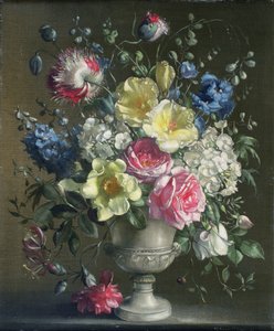 Letnie Kwiaty (olej na płótnie) autorstwa Terence Loudon