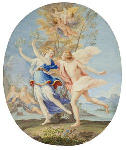 Apollo i Daphne autorstwa Teresa del Po
