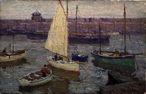 Szary dzień, St. Ives autorstwa Terrick Williams