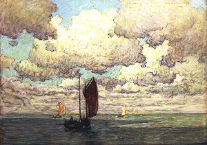 Chmury i łodzie autorstwa Terrick Williams