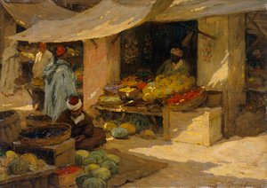 „Targ owocowy, Tanger”, 1880-1936