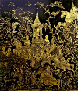 Fragment ekranu przedstawiający odcinek legendy In (złoto i lakier) autorstwa Thai School