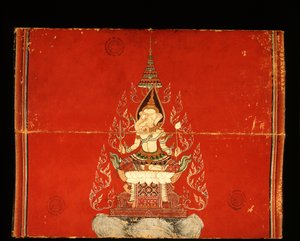 Manuskrypt Ganesha dotyczący treningu słoni (wc na papierze) autorstwa Thai School
