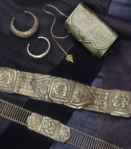 Biżuteria, torebka i paski, Tajlandia (srebrna)