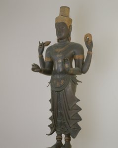 Posąg Wisznu (brąz) autorstwa Thai School