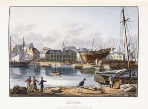 Le Havre, widziany ze starego doku, 1823-1826