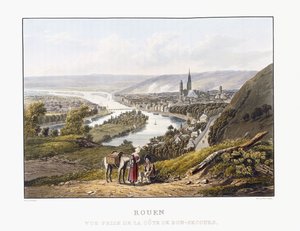 Rouen, widziana z Bon-Secours, 1823-1826