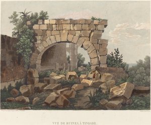 Widok ruin w Tindare autorstwa Thales Fielding after Comte de Forbin
