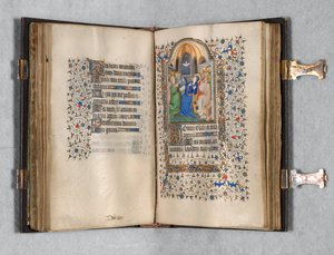 Book of Hours Korzystanie z Paryża: Fol. 108r, Zesłanie Ducha Świętego, ok. n.e. 1420.
