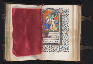 Book of Hours Korzystanie z Paryża: Fol. 66v, Zdobiona granica, ok. 1930 1420.