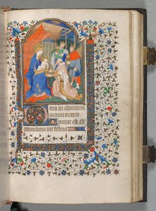 Book of Hours Korzystanie z Paryża: Fol. 67r, Pokłon Trzech Króli, c. 1420.