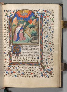 Book of Hours Korzystanie z Paryża: Fol. 77r, Dawid, ok. n.e. 1420.