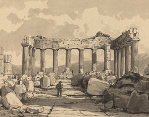 Partenon, Wewnątrz, 1890.