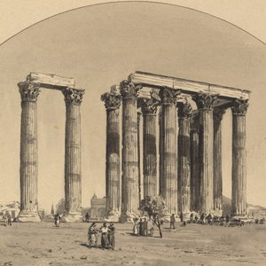 Świątynia Zeusa Olimpijskiego autorstwa Themistocles von Eckenbrecher