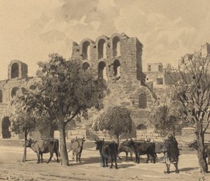 Teatr Heroda Attyka, 1890. autorstwa Themistocles von Eckenbrecher