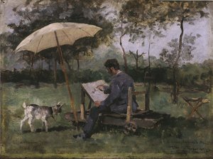 Obraz Armanda Heinsa (olej na desce) autorstwa Théo van Rysselberghe