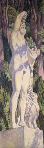 Bachus, ok. 1920-1924 (olej na płótnie) autorstwa Théo van Rysselberghe