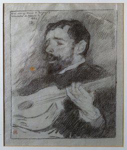 Gitarzysta autorstwa Théo van Rysselberghe
