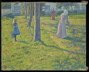 W Thuin lub na imprezie tenisowej autorstwa Théo van Rysselberghe