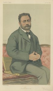 Emile Zola (kolor lito) autorstwa Theobald Chartran