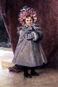 La Promenade: Portret panny Elizy Conkling z Nowego Jorku autorstwa Theobald Chartran