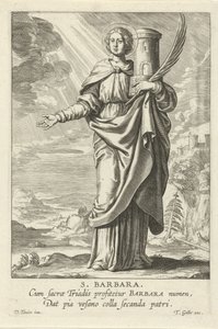 Św. Barbara Św. Barbara (tytuł na obiekcie) Kobiecy heiligen (tytuł serii) Mirror Illuminated Virgin (tytuł serii)