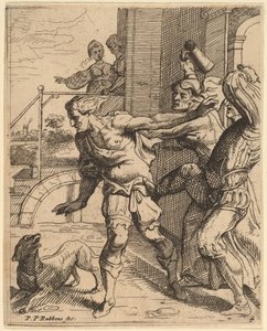 Syn marnotrawny wypędzony z tawerny autorstwa Theodoor van Thulden after Sir Peter Paul Rubens